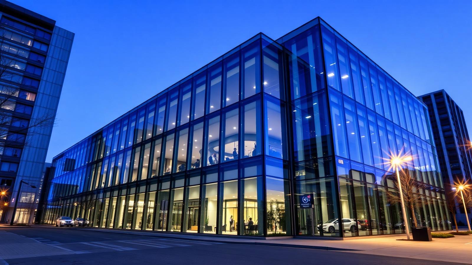 Modernes Gewerbegebäude