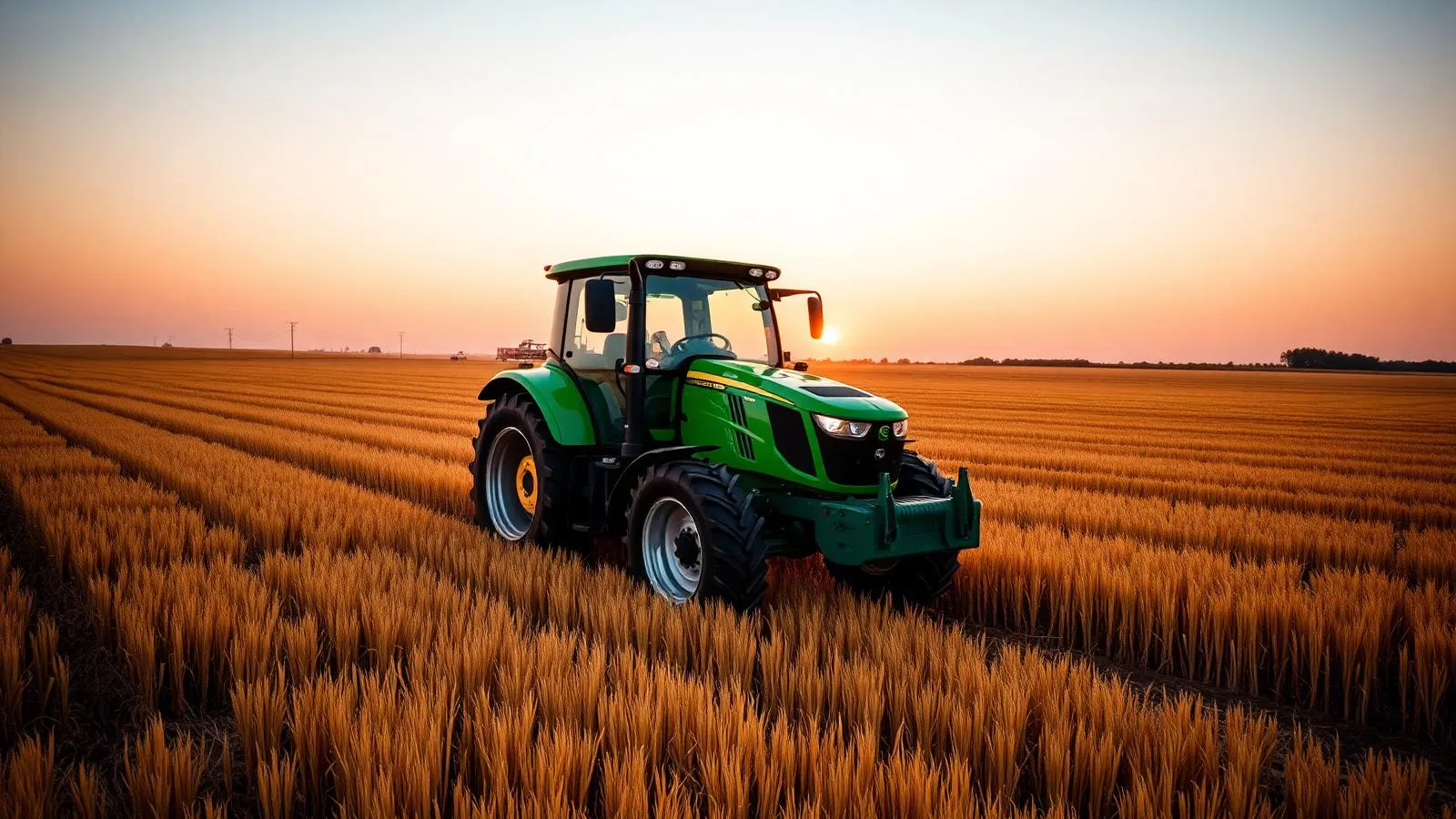 Traktor auf dem Feld, Traktor Versicherung Vergleich für Landwirte in der Altmark